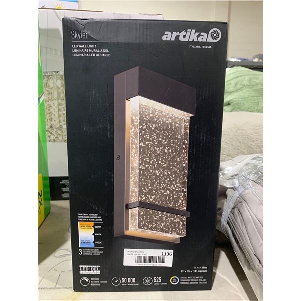 Artika Skyler LED Wall Light 3 Adjustable Light Colors