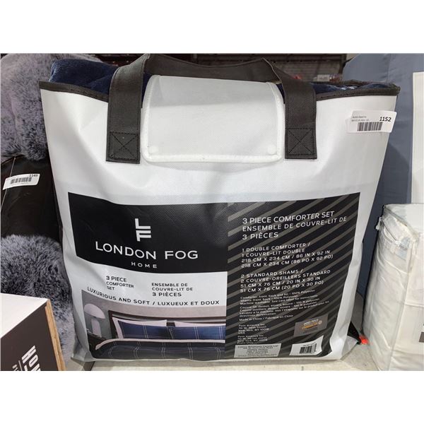 London Fog Home 3pc Double Size Comforter Set