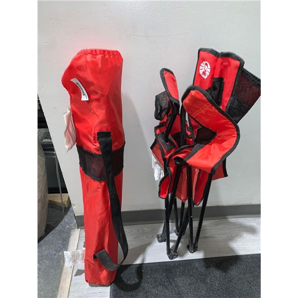 Lot of 2 Assorted Folding Lawn Chairs