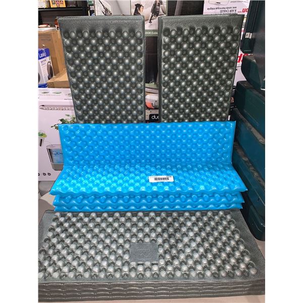 Foam Pads Foldable Tent Mats Portable Bubble Sleeping Pad Mattress for Camping Lot of 4