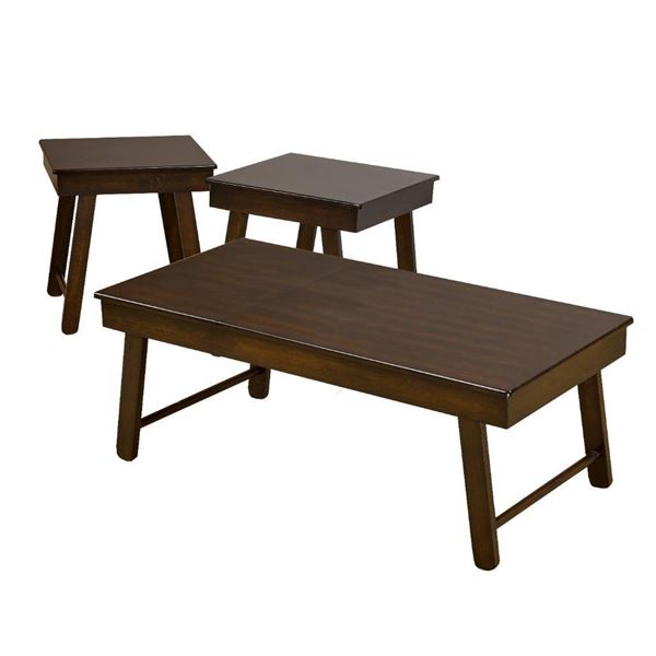 Brassex Inc 3 Pak Coffee Table Set Color Espresso