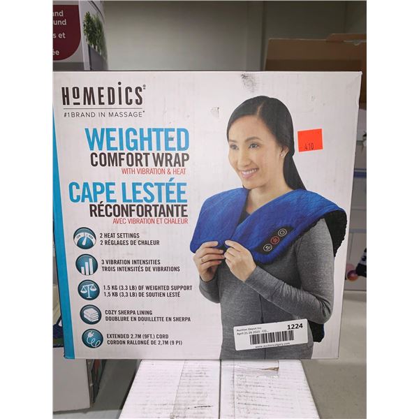 Homedics Weighted Comfort Wrap w/ Vibration and Heat