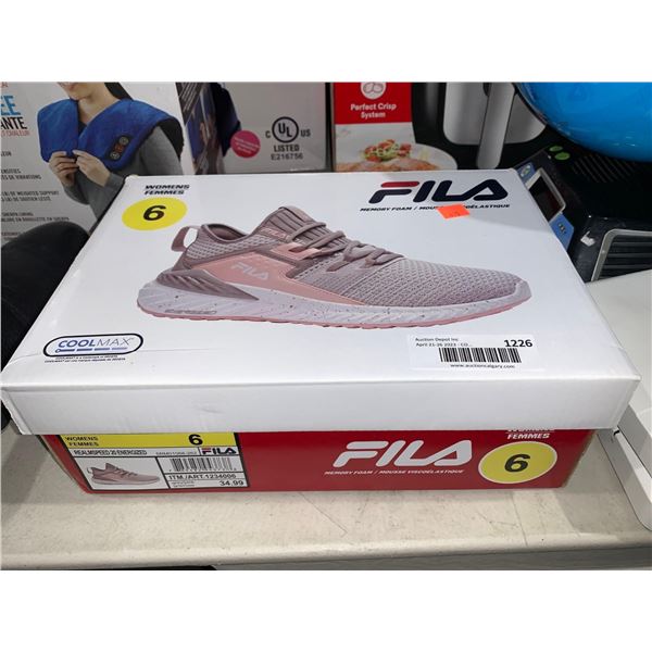 Fila Womens RealmSpeed 20 Energized Grey/Pink Sneakers Size 6