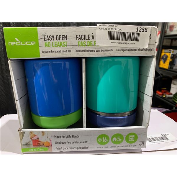 Reduce Vacuum Insulated Food Jars 295ml Set of 2