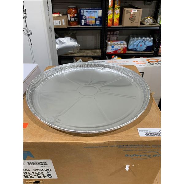 Case of 15" Pizza Pans 100 Pack