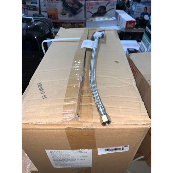 Uber Haus Pro Toilet SS Braided Hose 16"x3/8"x7/8" 4 boxes x's 15