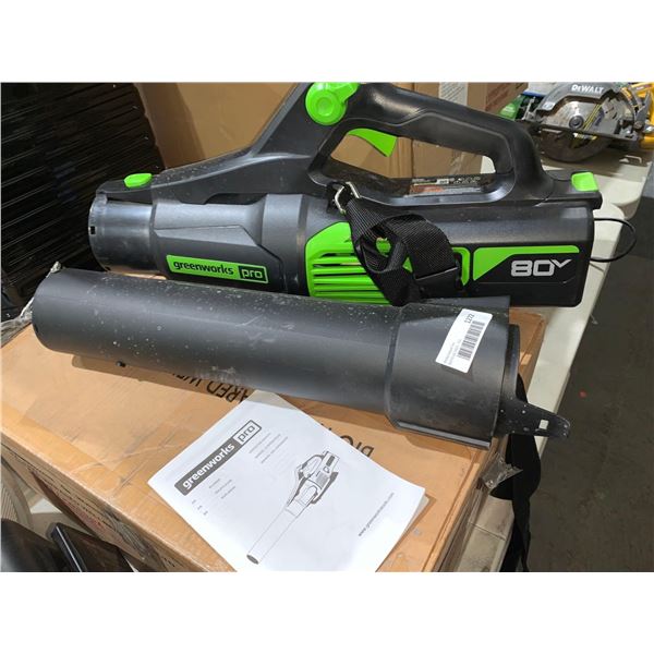 Greenworks Pro Cordless Leaf Blower - 80-Volt - 580 CFM - 145-mph - Tool Only
