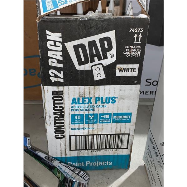 Dap Contractor Alex Plus Acrylic Latex Caulk White 12 x 300ml