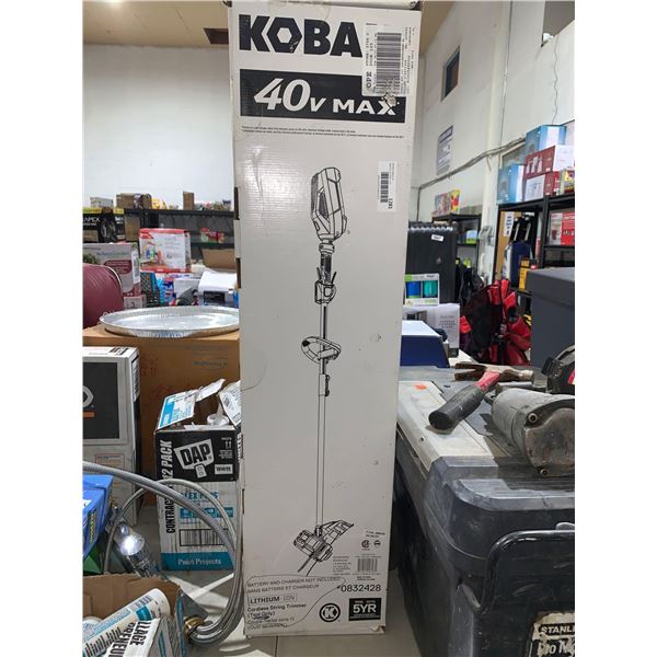 Kobalt String Trimmer with 40 V Max Battery and Charger NOT INCLUDED - 13-15-in