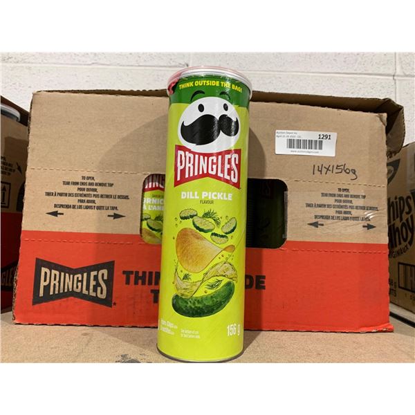 Pringles Dill Pickle Potato Crisps - 14x156g