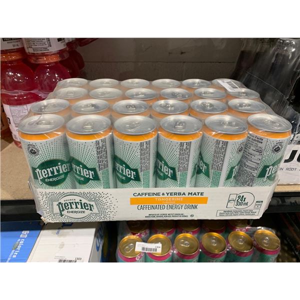 Perrier Caffeine & Tangerine, Caffeinated Energy Drink 24 x 330ml