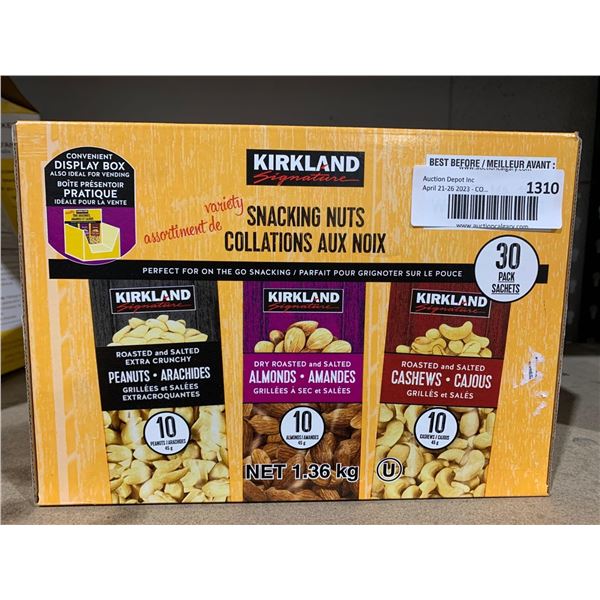 Kirkland Variety Snacking Nuts 30 packs x 45g