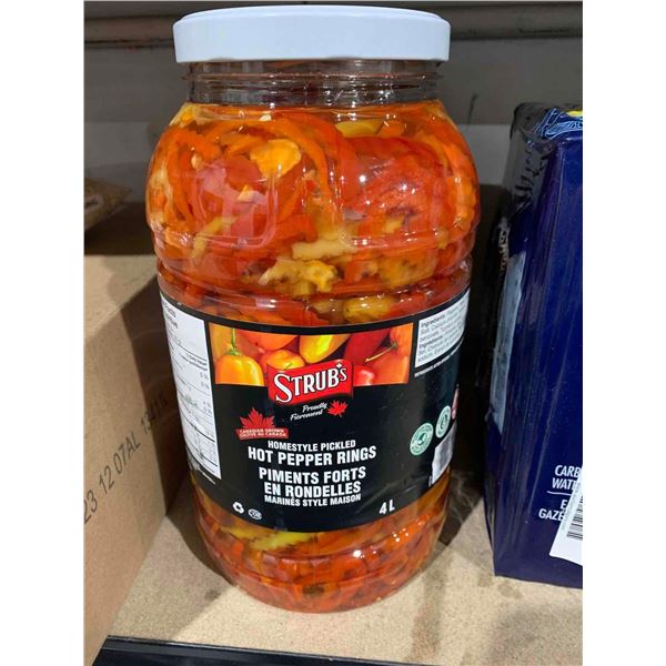 Strub's Homestyle Pickled Hot Pepper Rings 4L