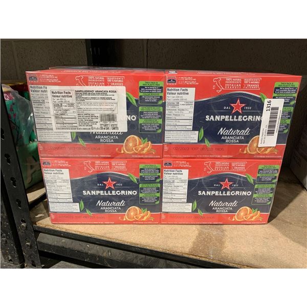 Sanpellegrino Naturali Aranciata Rossa Orange 24 x 330ml