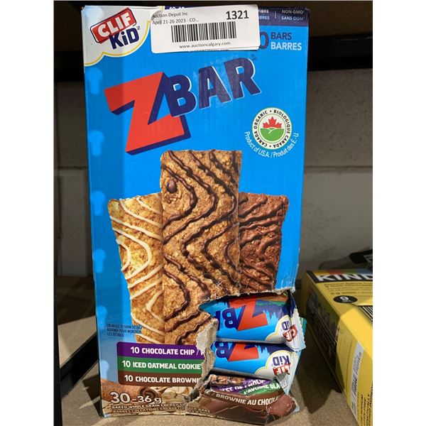 ZBar Baked Whole Grain Energy Snacks 30x36g