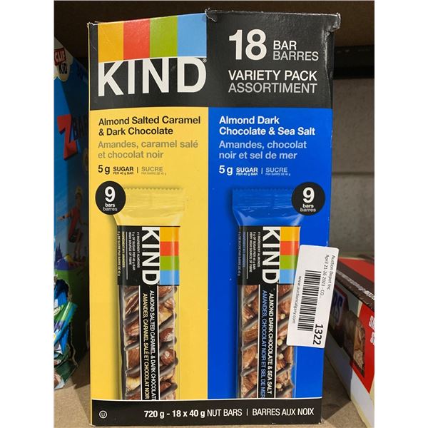 Kind Variety Pack Assortment Nut Bars 18x40g