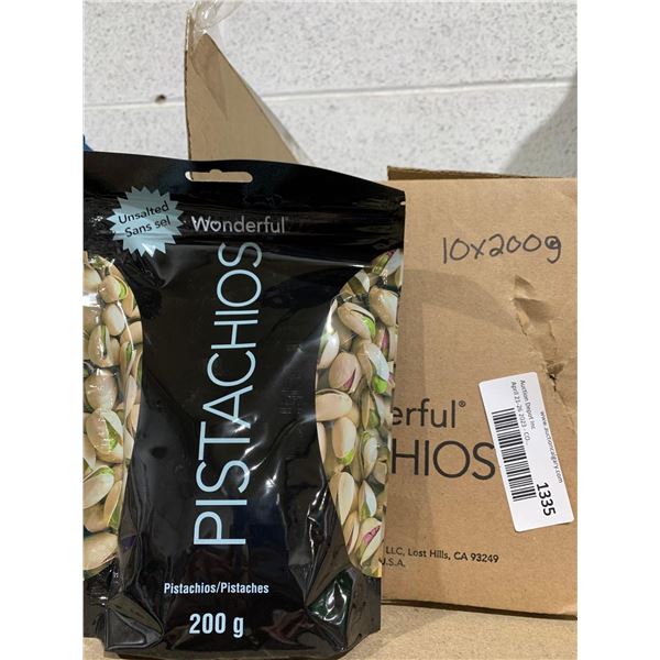 Wonferful Pistachios 10x200g