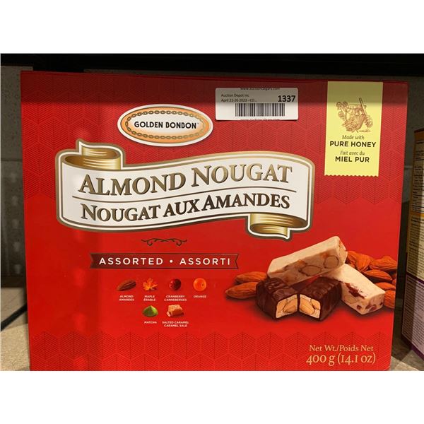 Golden BonBon Almond Nugat Assorted Favors 400g