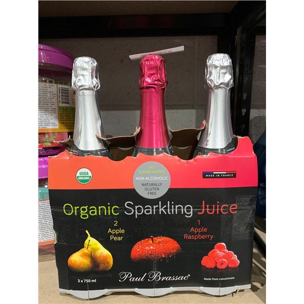 Organic Sparkling Juice Assorted 3 Pack 3x750ml