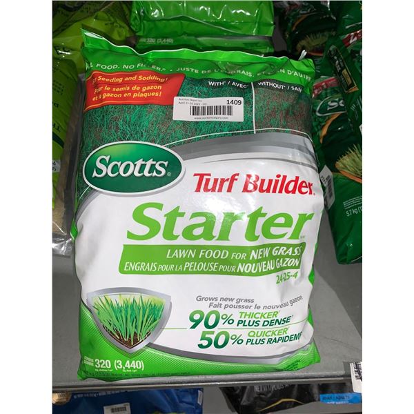 Scotts Turf Builder Starter Lawn Food- covers 320 Sq Meters 10.3 Lbs