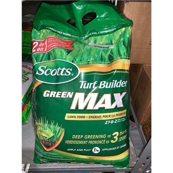 Scotts Turf Builder Green MAX Lawn Food- 12.6 Lbs
