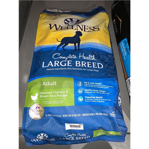 Wellness Complete Health Large Breed Adult De-boned Chicken & Brown Rice Recipe 30 Lbs