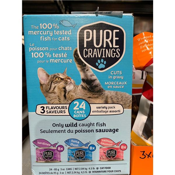 Pure Cravings Wet Cat Food 24- 85g Cans