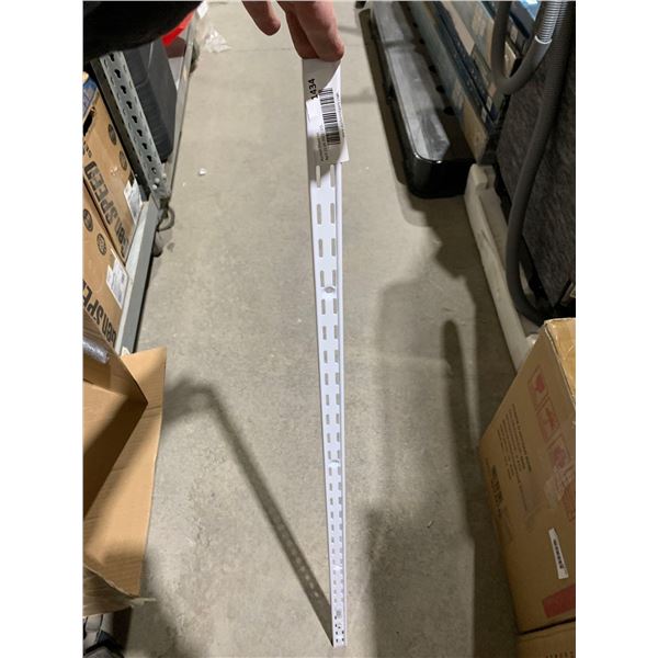 Knape & Vogt 82 Shelf Standard - Steel - White - Double Slotted - 39-in L - Lot of 10