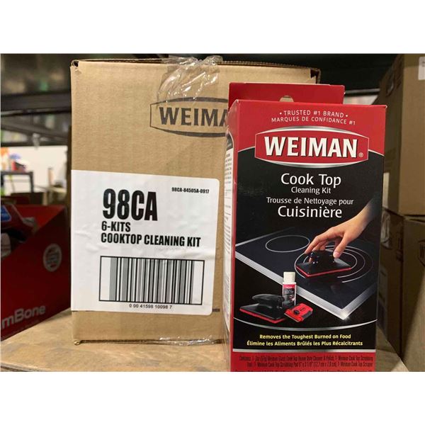 Weiman Cooktop Cleaning Kit - Lot of 6 Kits