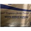 Image 2 : Hoffmaster White Dinner Napkins 17"x17" - 1/4 fold  - 2 Ply - 1200 Count