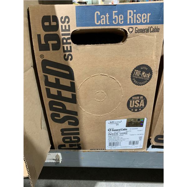 General Cable Cat 5e Riser - White 1000 '