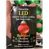 Image 2 : XL LED Lighted Pointed Ornaments - 12 count