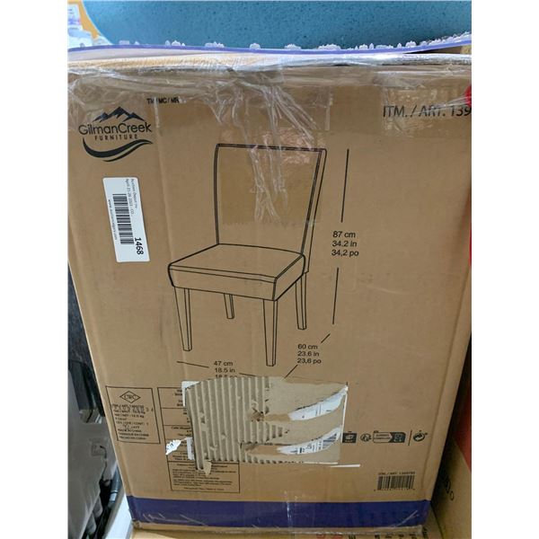 2 pack Cream Bonded Leather Chairs