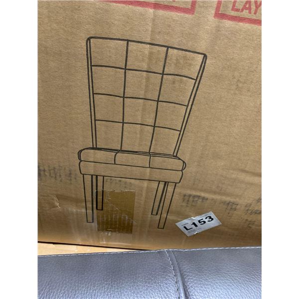 2 Pack Beige Padded Dining Chairs