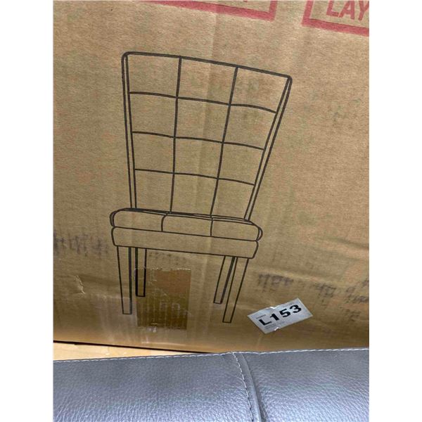 2 Pack Beige Padded Dining Chairs