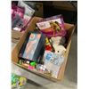 Image 2 : BOX OF ASSORTED KIDS TOYS INCLUDING LEGO DUPLO, SPIRIT UNTAMED DOLL SET, WOOD FOOD PLAY SET,