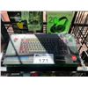 Image 2 : LOT OF ASSORTED PC GAMING ACCESSORIES INCLUDING RAZOR HUNTSMAN RGB KEYBOARD, LENOVO KEYBOARD,