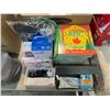 Image 2 : LOT OF ASSORTED BABY ITEMS INCLUDING LEARNING BOOKS, STACKING BLOCKS, BABY GATE, BABY BOTTLE