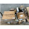 Image 1 : LOT OF ASSORTED HARDWARE INCLUDING MOTORS, NAIL GUN NAILS, MOVING EQUIPMENT PUMP-UP AIRBAGS,