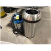 Image 1 : SIMPLEHUMAN STAINLESS STEEL WASTE RECEPTACLE, VACMASTER 6 GAL WET / DRY VACUUM WITH HOSE & WAND