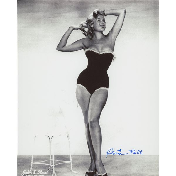 1950's Showgirl Gloria Pall signed Abbott and Costello photo