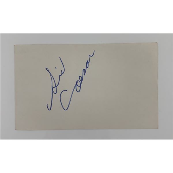 Sid Caesar signature