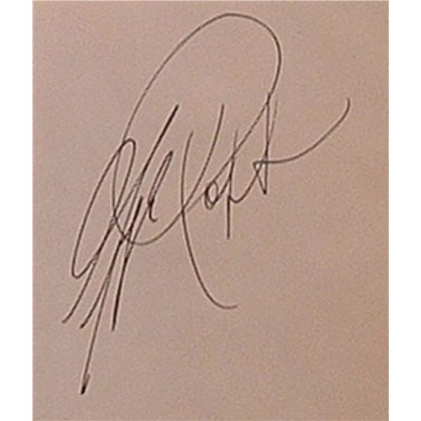 George Raft signature slip