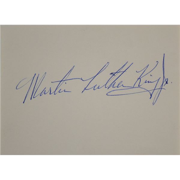 Martin Luther King Jr. signature slip