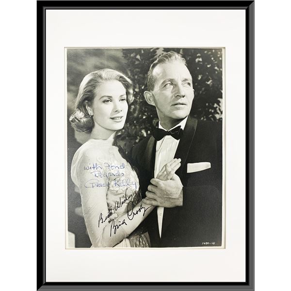 Bing Crosby, Grace Kelly signed movie photo