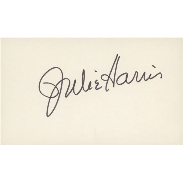 Julie Harris original signature