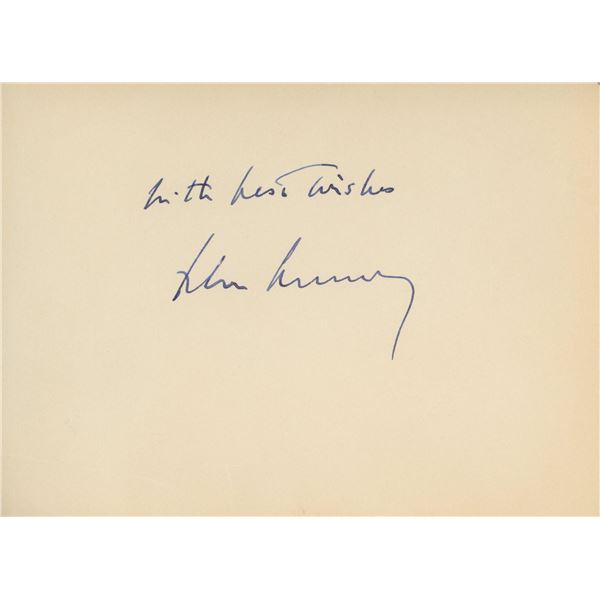 President John F. Kennedy signature cut