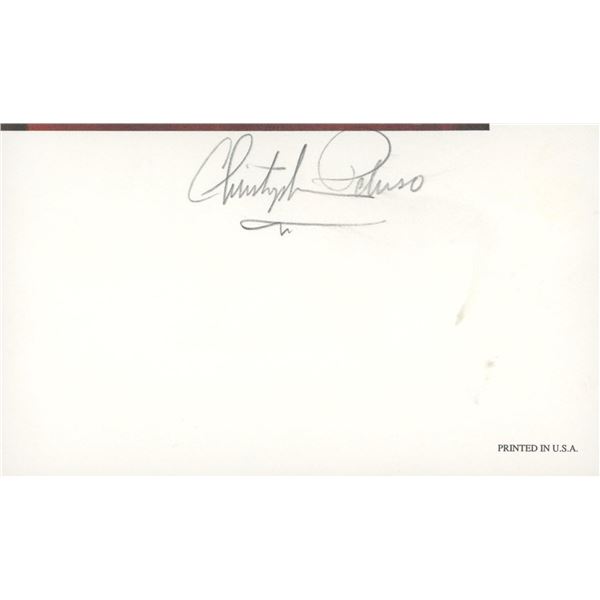 Sports artist Christopher Paluso signature