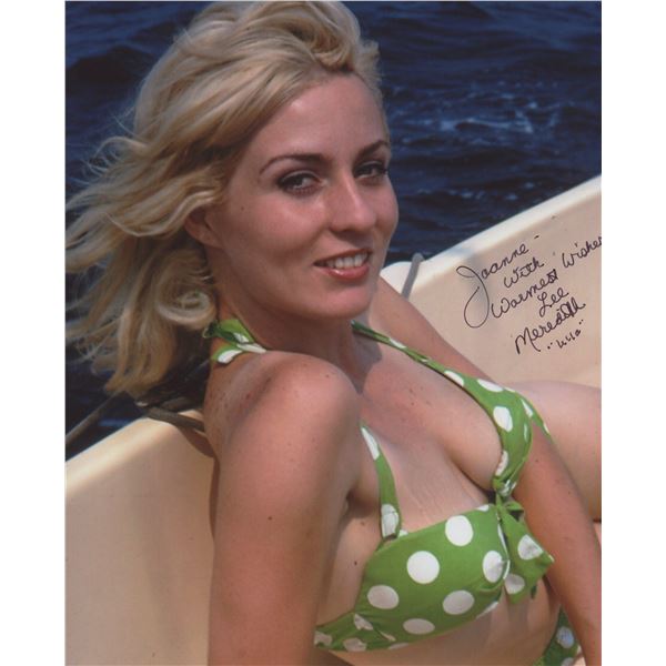 Lee Meredith signed photo