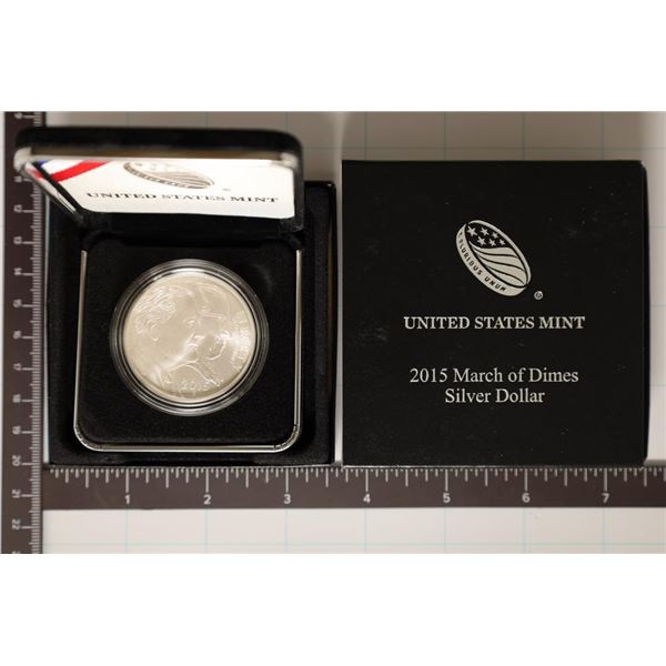 2015-P US UNC SILVER DOLLAR MARCH OF DIMES